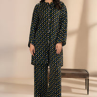 Lawn Black Kurti - Limelight