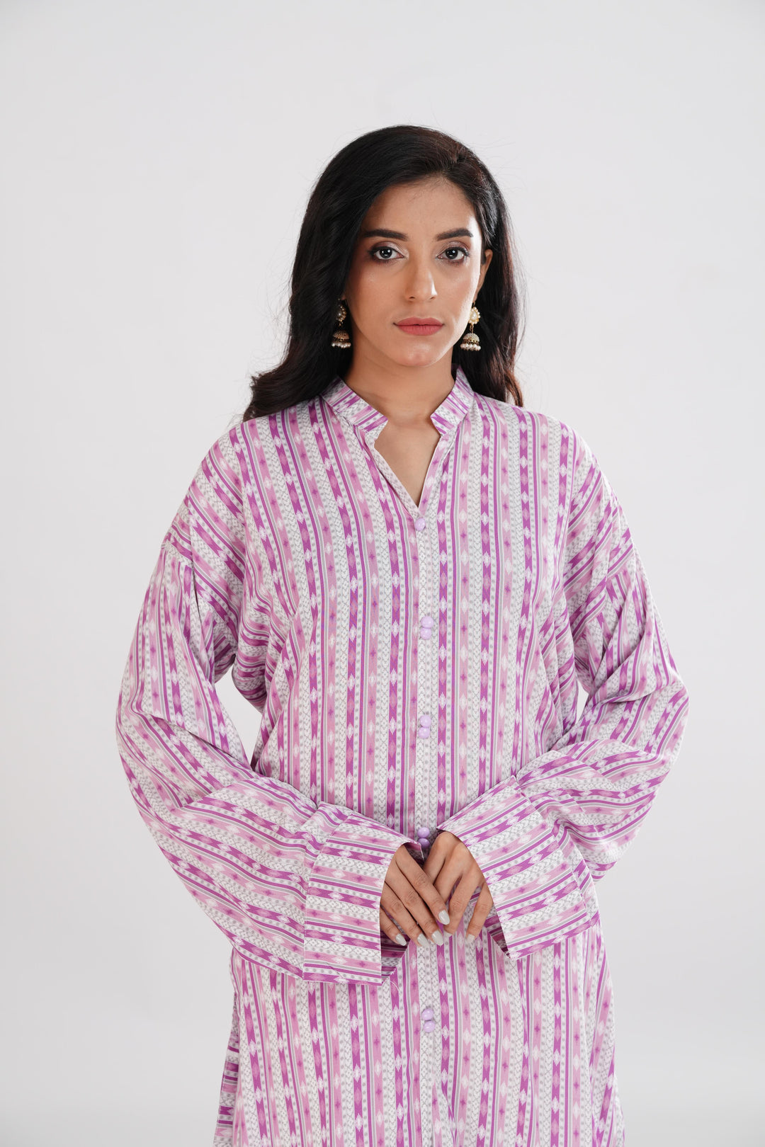 Lawn Pink Kurti - Limelight