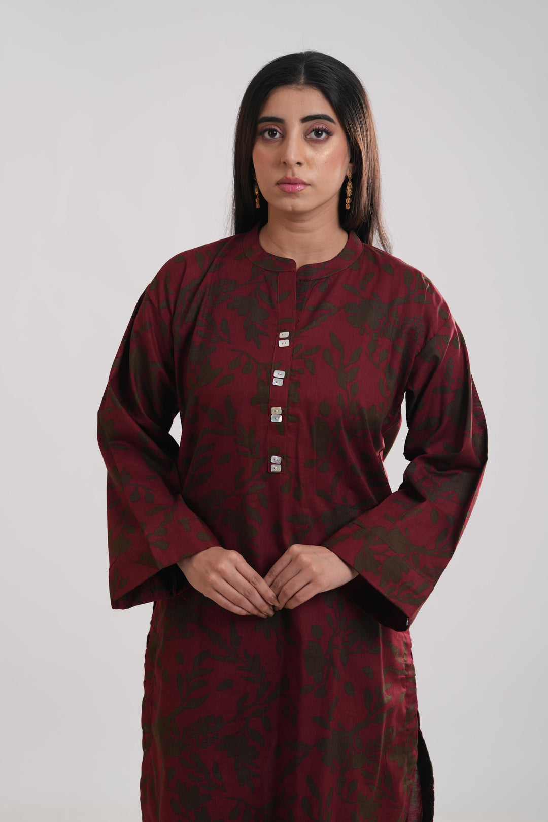 Khaddar Pink Stitched Suit - Limelight