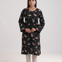 Khaddar Black Kurti - Limelight