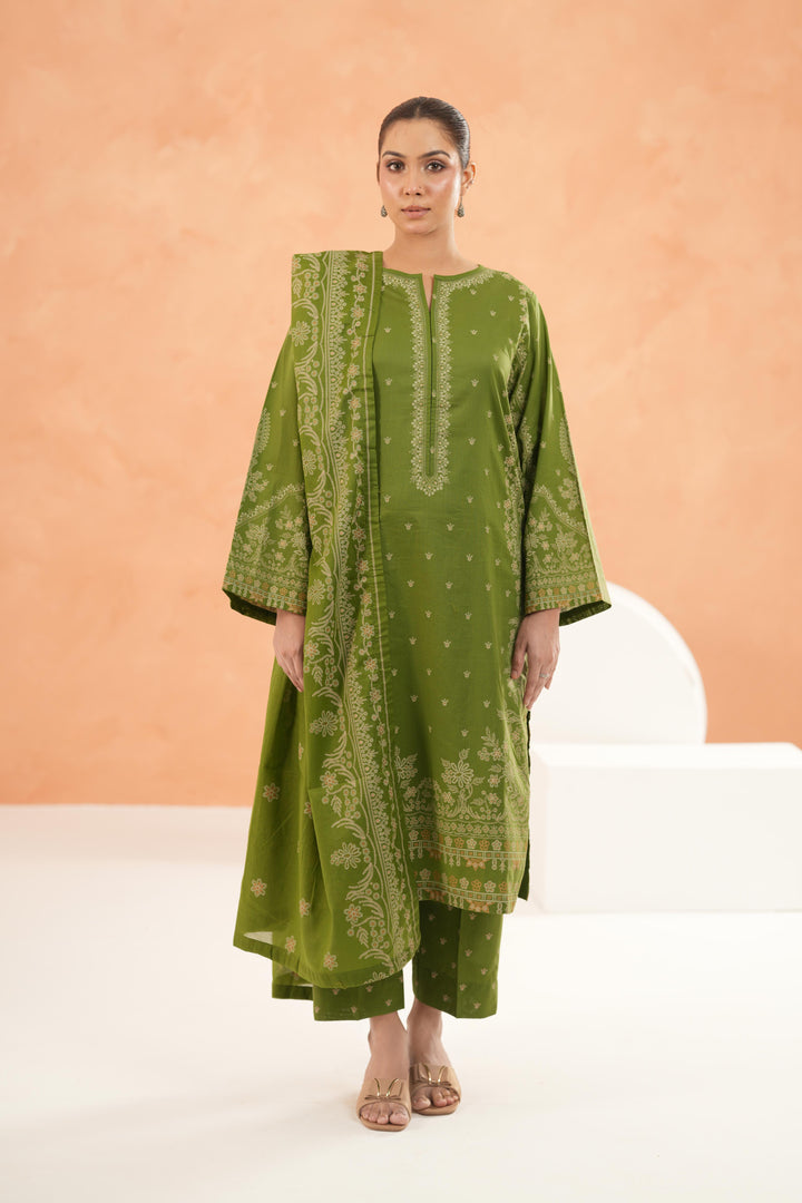 Green Stitched Suit - Limelight