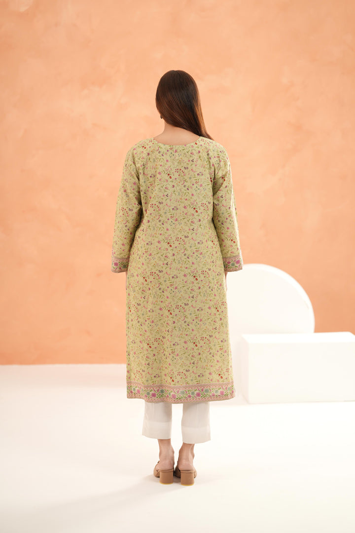 Lawn Yellow Kurti - Limelight