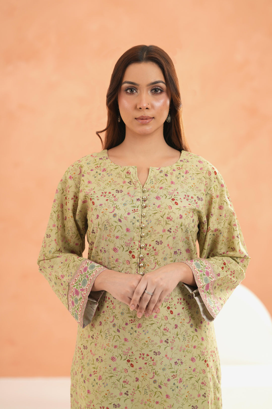 Lawn Yellow Kurti - Limelight