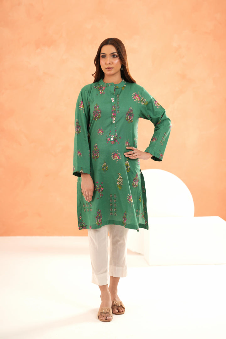 Lawn Green Kurti - Limelight