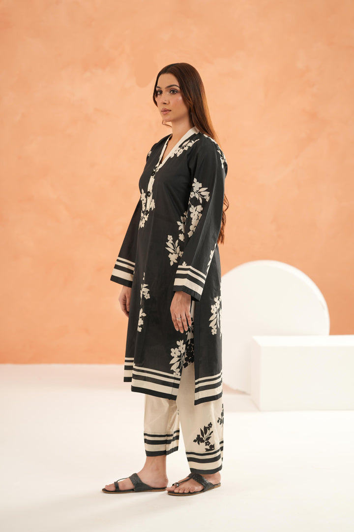 Black Stitched Suit - Limelight