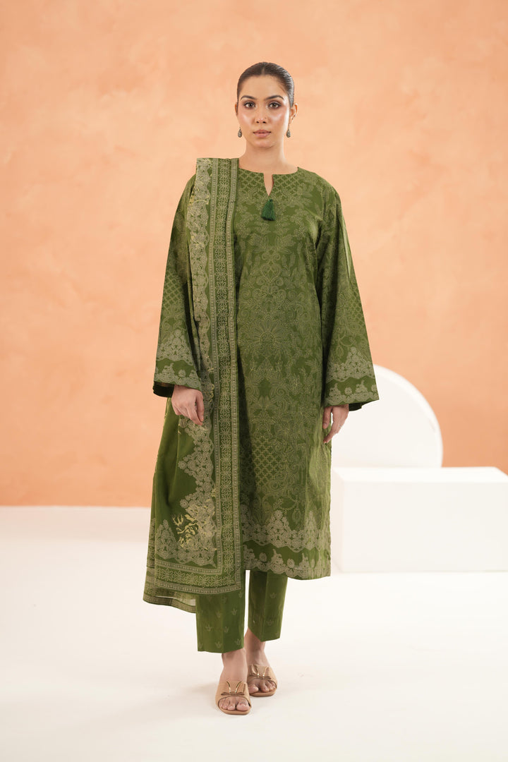 Green Stitched Suit - Limelight
