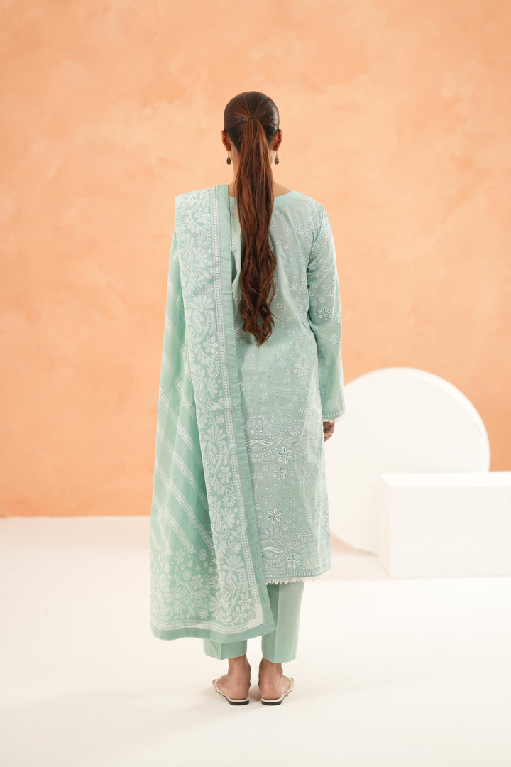 Green Stitched Suit - Limelight