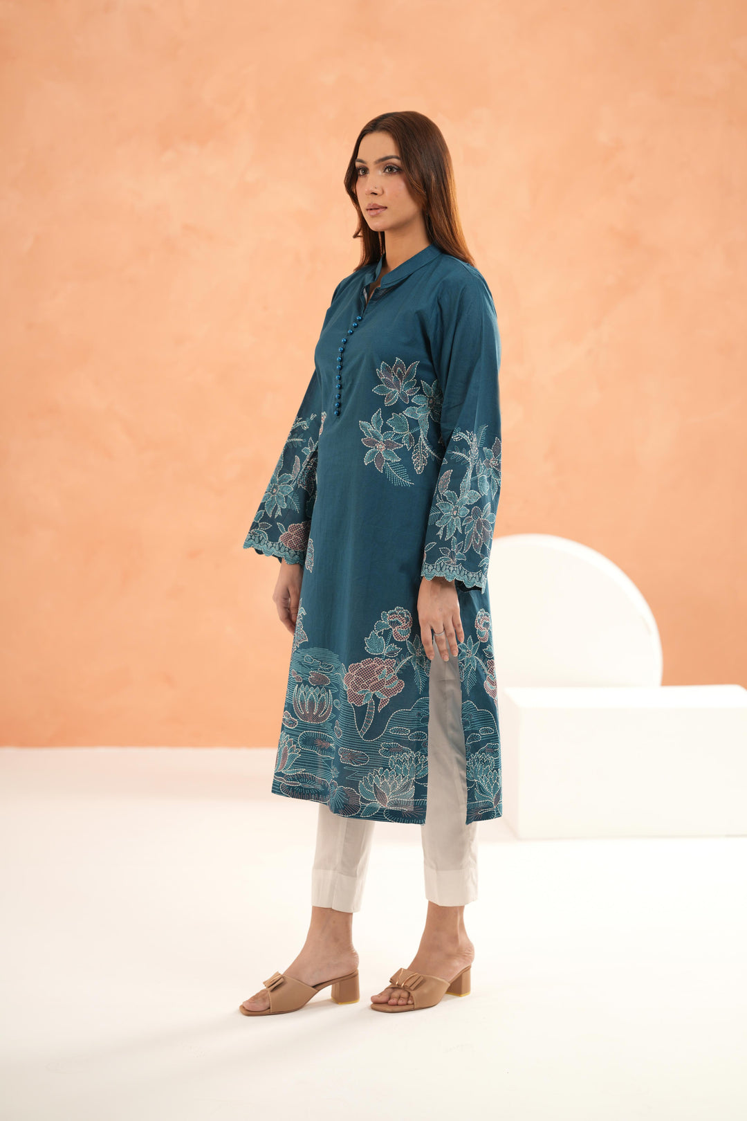 Lawn Blue Kurti - Limelight