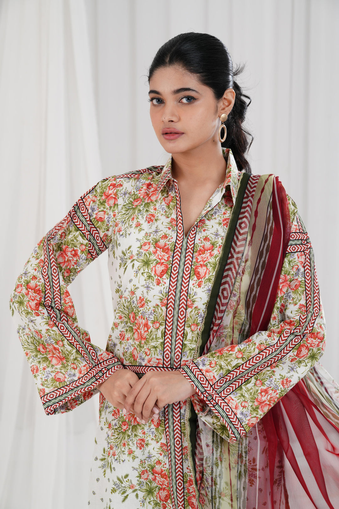 Digital Printed Lawn Multi Stitched Suit - Jazmin