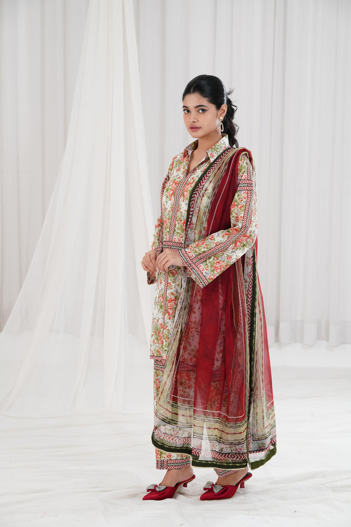 Digital Printed Lawn Multi Stitched Suit - Jazmin