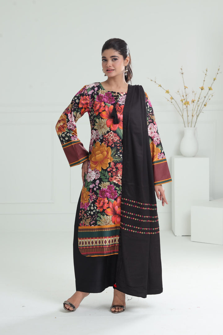 Viscose Multi Stitched Suit - Jazmin