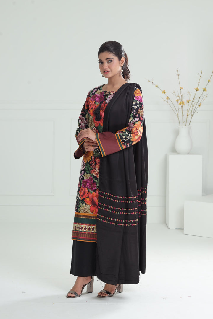Viscose Multi Stitched Suit - Jazmin