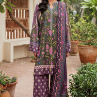 Viscose Mehndi Stitched Suit - Jazmin