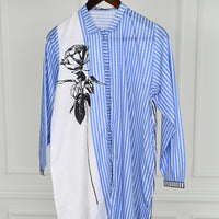 Lawn Blue Kurti - J. Junaid Jamshed