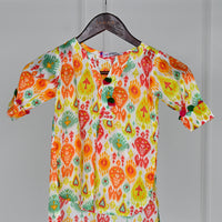 Lawn Multicolor Kurti - J. Junaid Jamshed