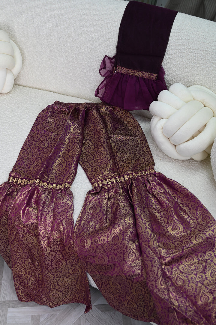 Magenta Stitched Suit - Senorita