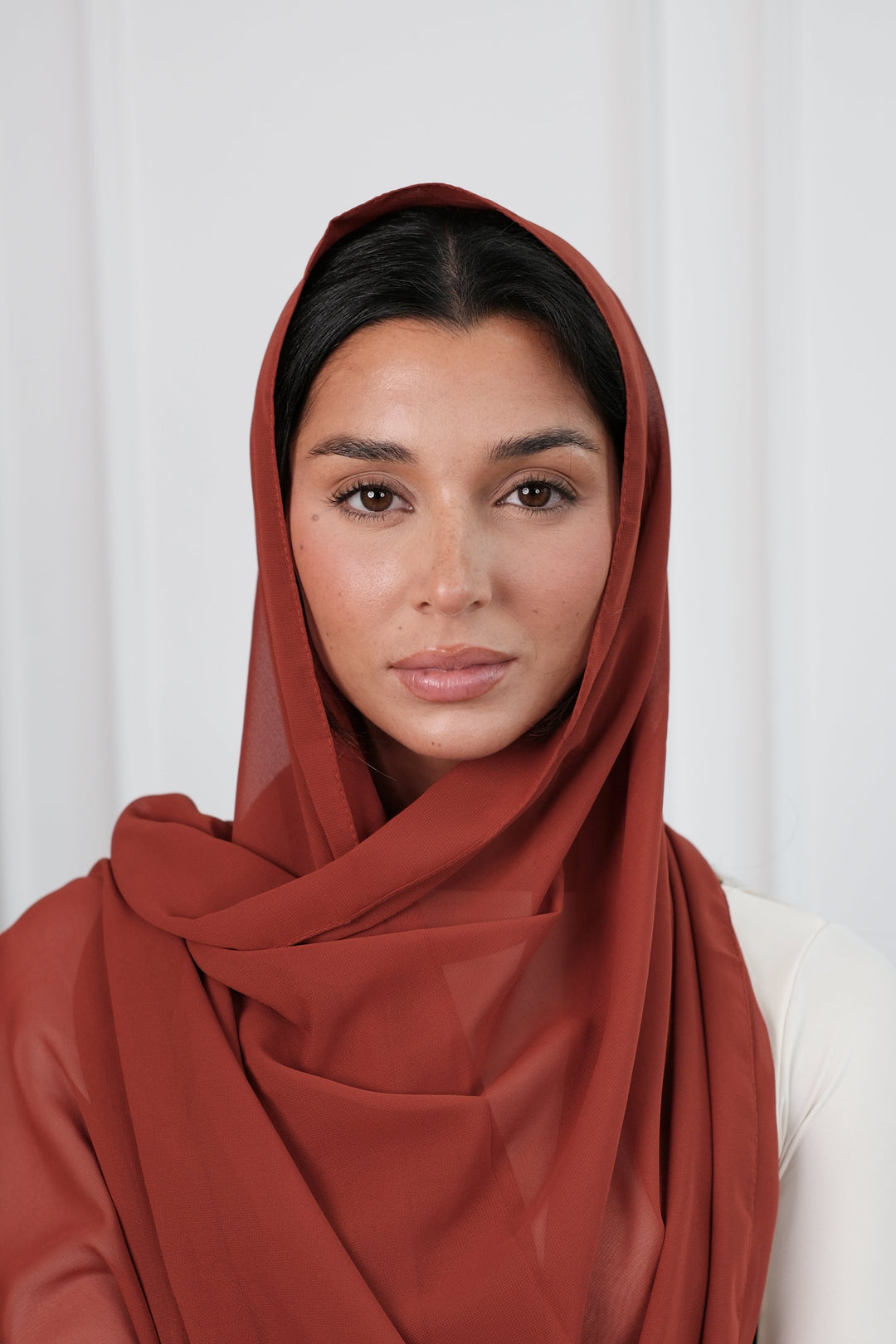 Rust Chiffon Hijab