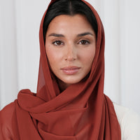 Rust Chiffon Hijab
