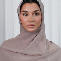 Taupe Chiffon Hijab