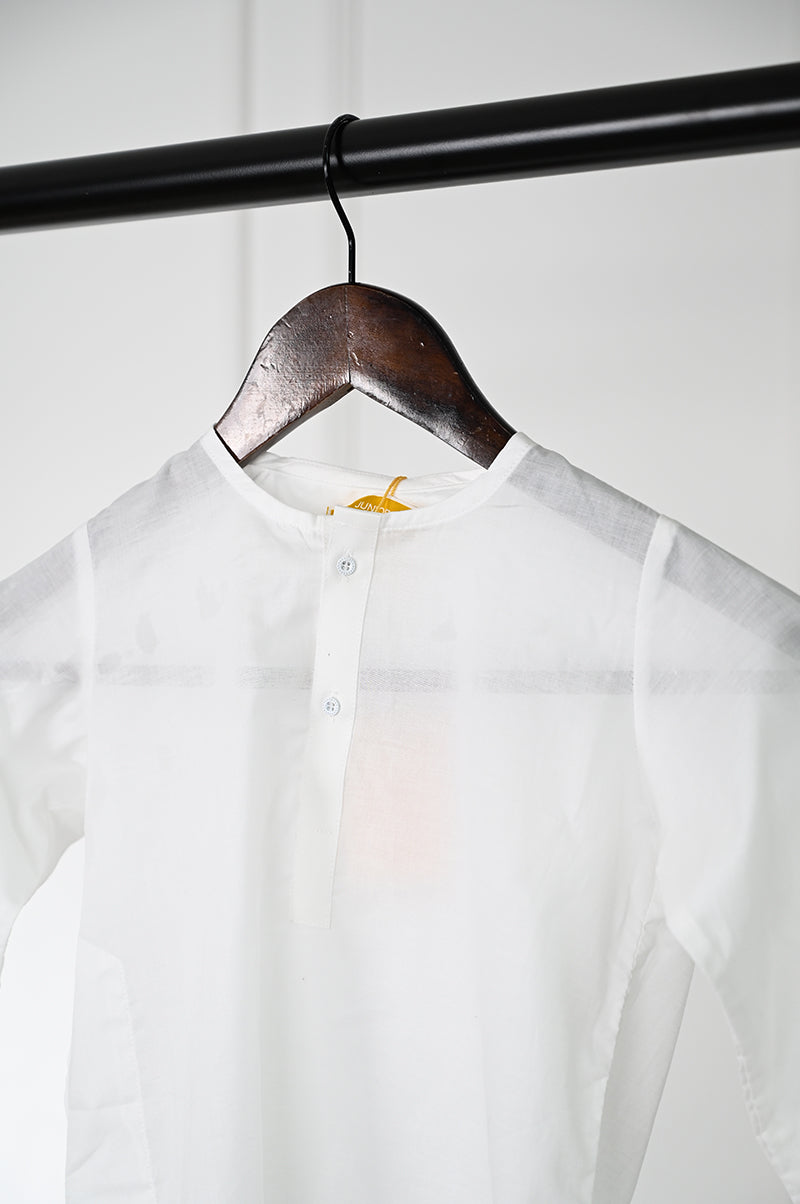 Cotton White Kurta - J. Junaid Jamshed