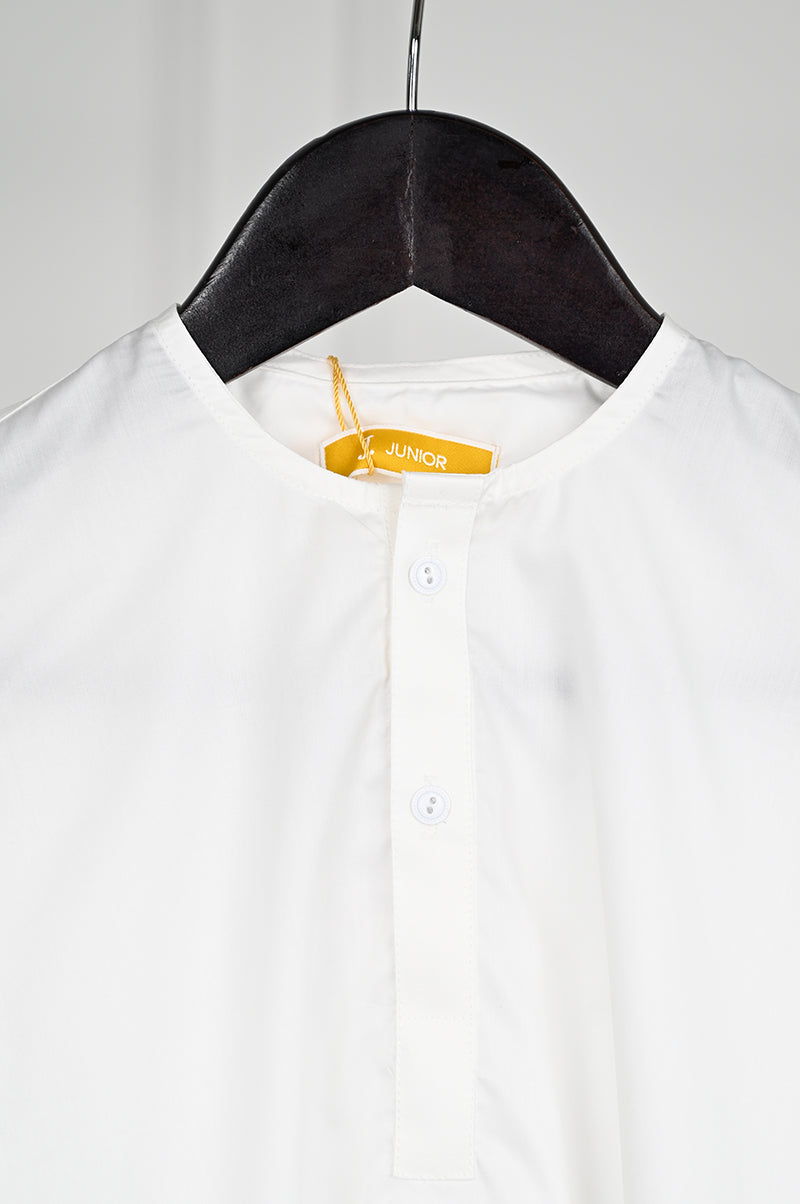 Blended White Shalwar Kameez - J. Junaid Jamshed