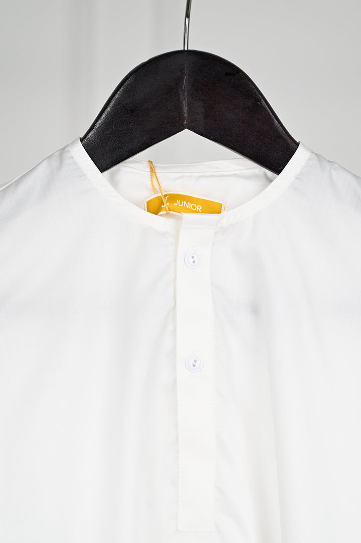 Blended White Shalwar Kameez - J. Junaid Jamshed