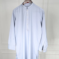 Polyester Sky Blue Kurta Trouser - J. Junaid Jamshed