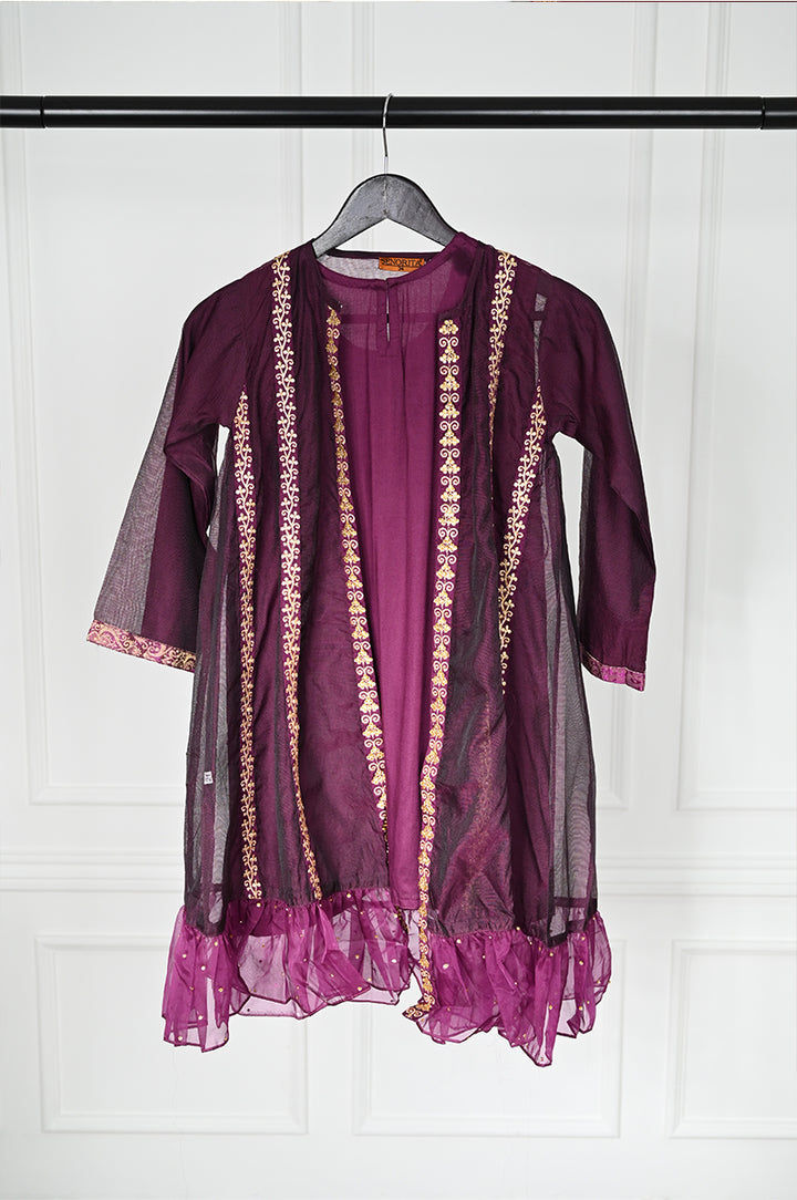 Magenta Stitched Suit - Senorita