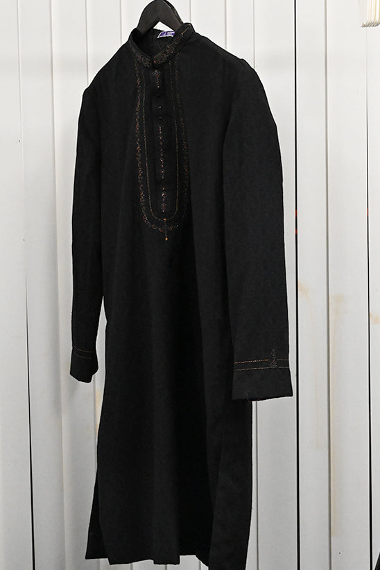 Blended Black Special Kurta - J. Junaid Jamshed