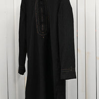 Blended Black Special Kurta - J. Junaid Jamshed