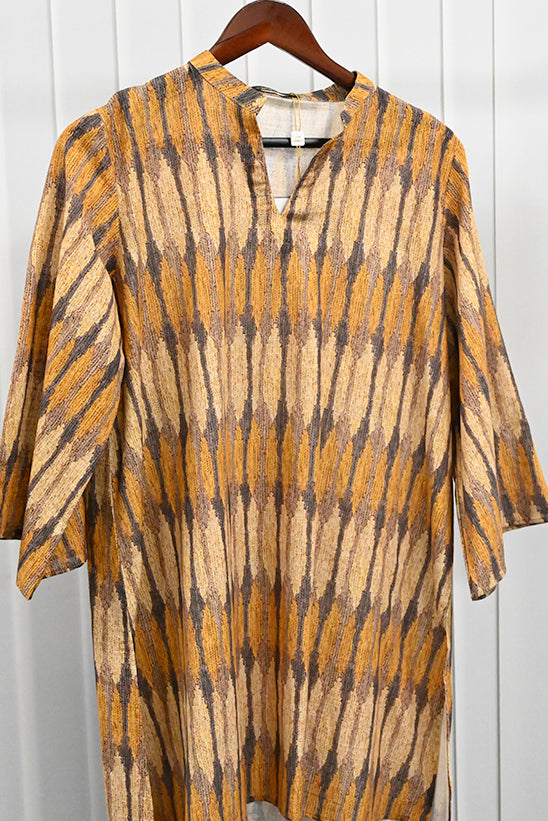 Slub Khaddar Brown Stitched Suit - Almirah