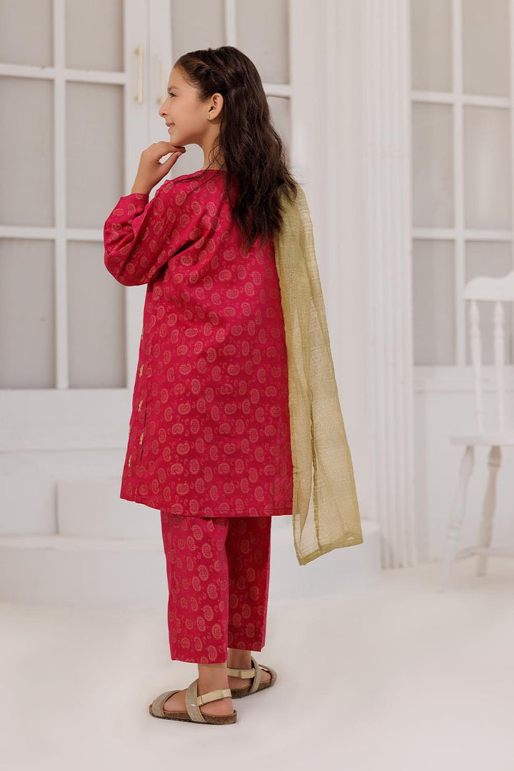 Cotton Jacquard Gold Stitched Suit - Senorita