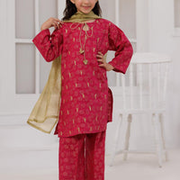 Cotton Jacquard Gold Stitched Suit - Senorita