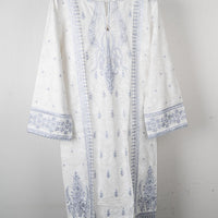 Printed Lawn White Stitched Suit - Gul Ahmed