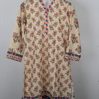 Beige Stitched Suit - Ochre