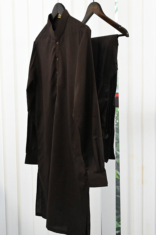 Basic Poly Viscose Magenta Slim Fit Suit - Amir Adnan