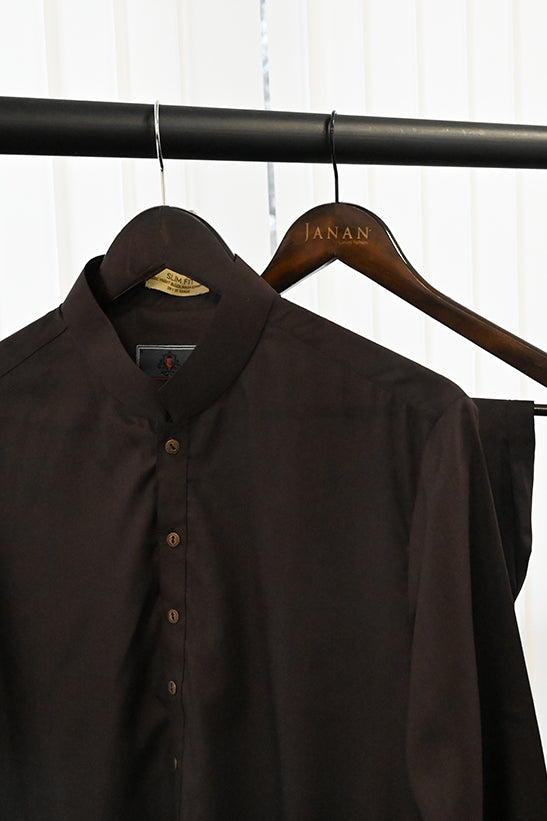 Basic Poly Viscose Magenta Slim Fit Suit - Amir Adnan