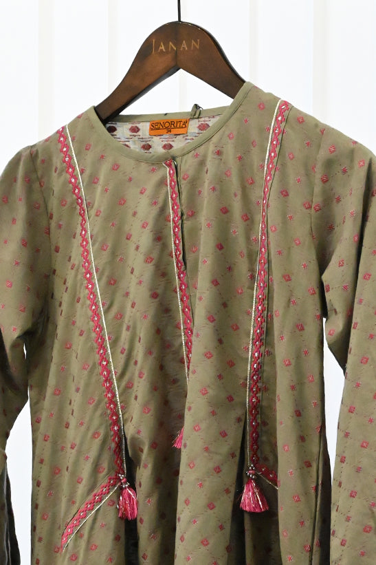 Grey Stitched Suit - Senorita