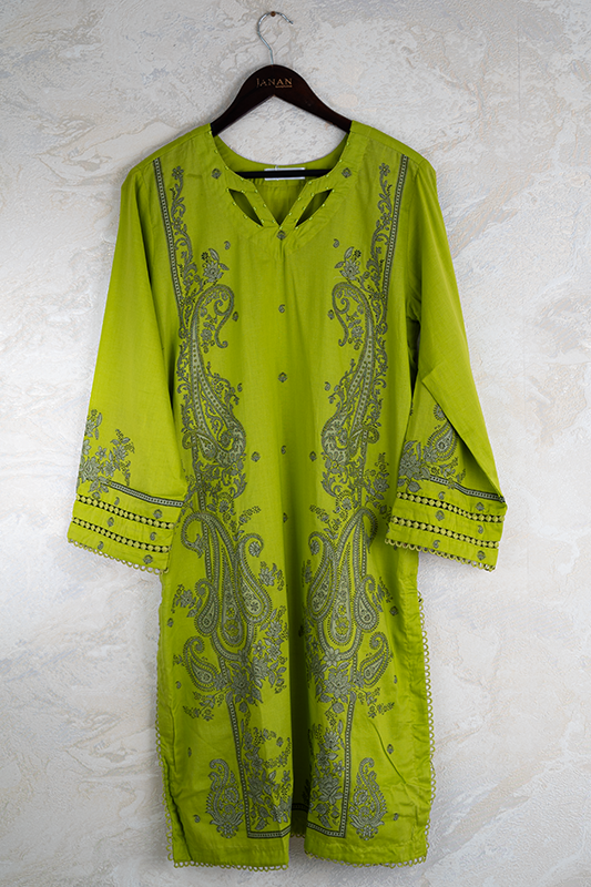 Lawn Green Stitched Suit - Gul Ahmed