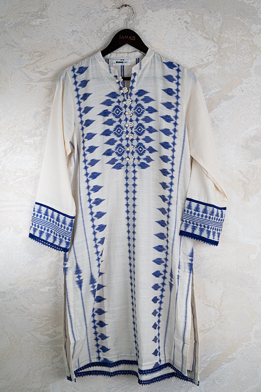 Lawn Off White Stitched Suit - Gul Ahmed