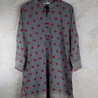 Lawn Grey Stitched Suit - Gul Ahmed