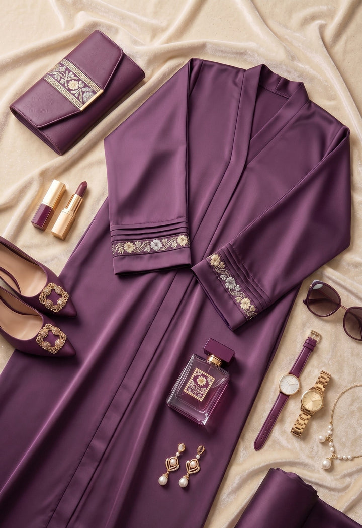 Velvet Plum Abaya