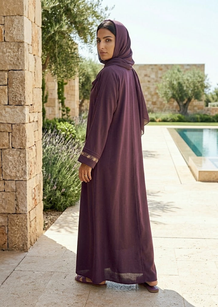 Velvet Plum Abaya