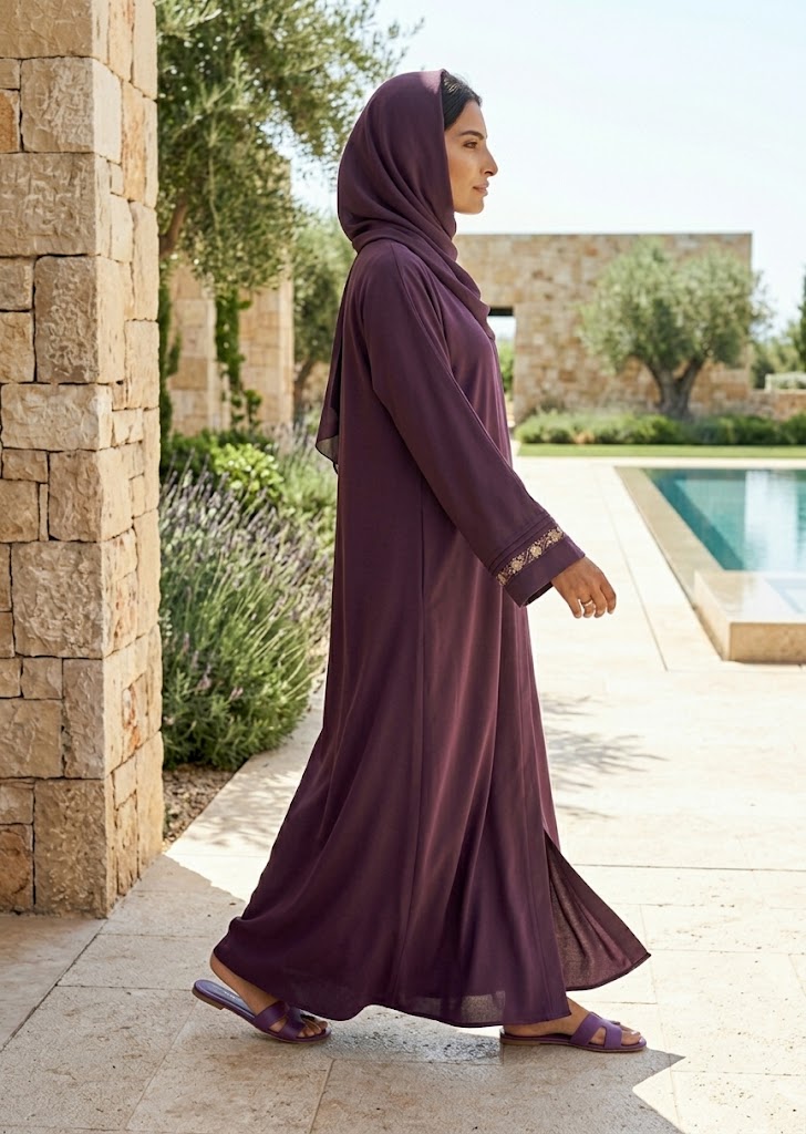 Velvet Plum Abaya