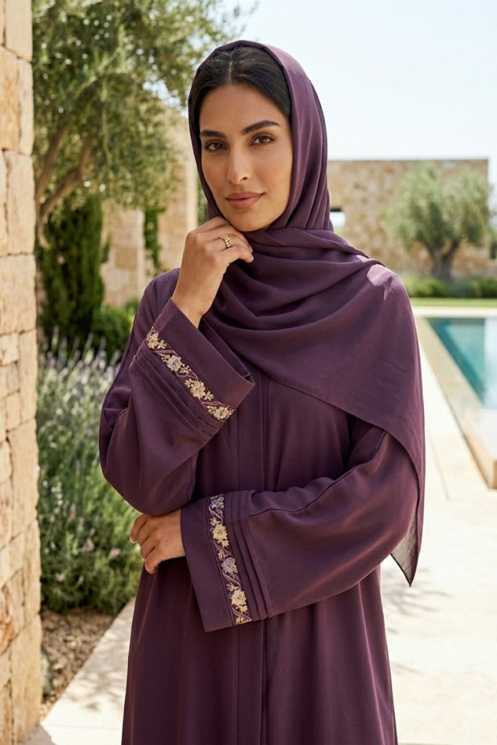 Velvet Plum Abaya