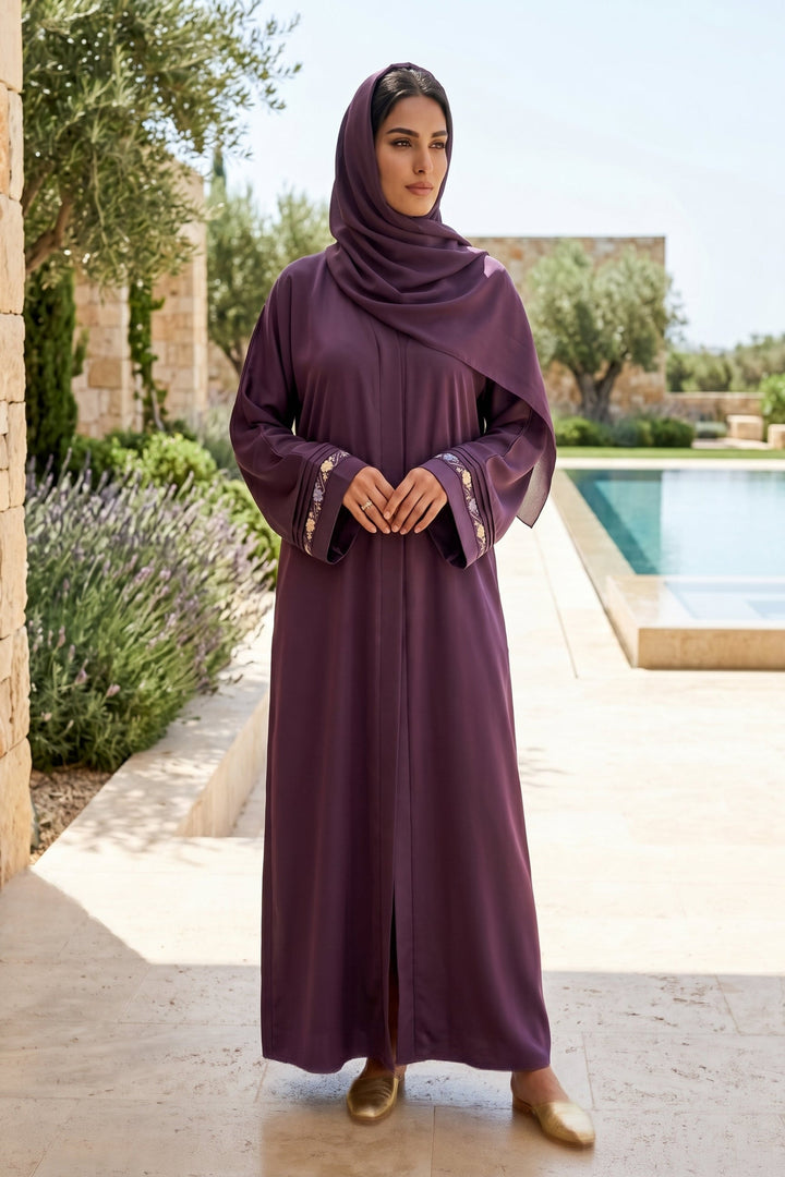Velvet Plum Abaya