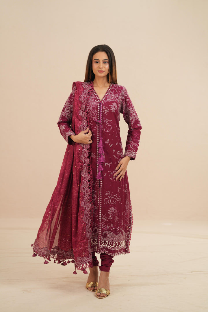 Vesria - Suffuse Embroidered Lawn Stitched