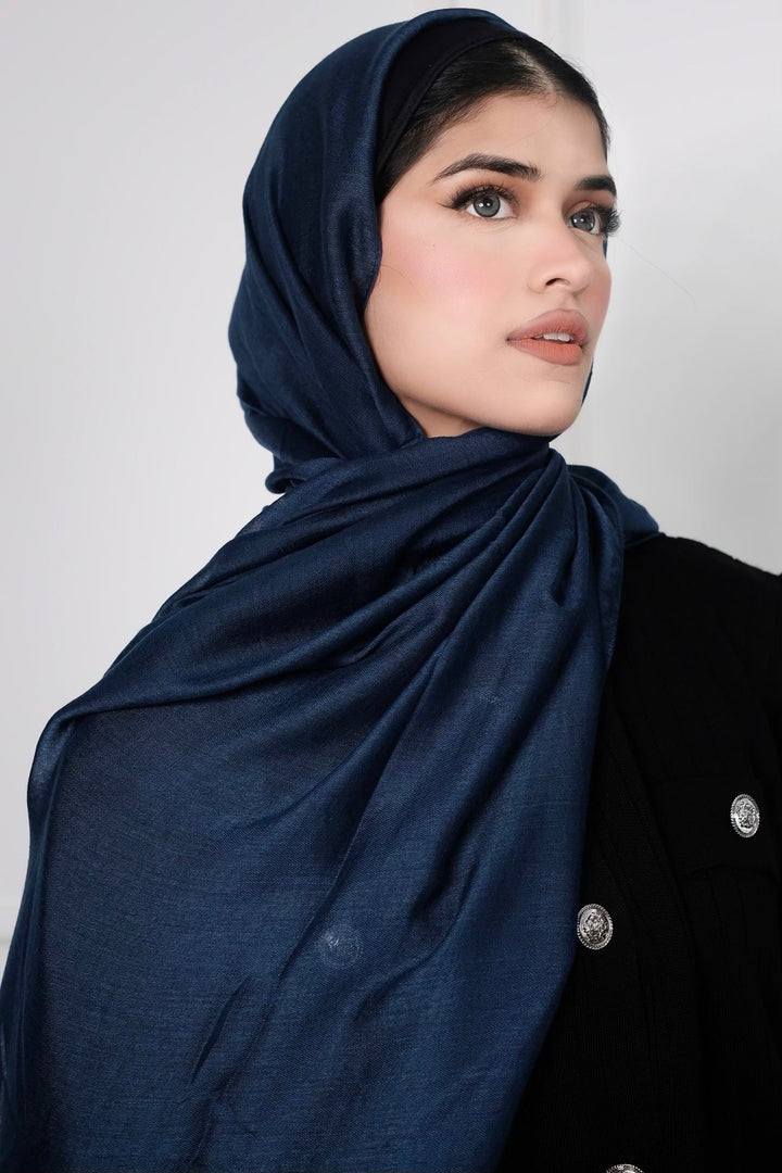 Navy Viscose Hijab