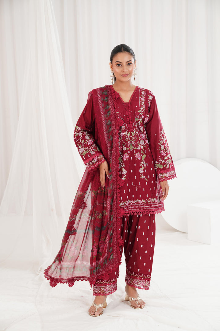 Design 5B - Sobia Nazir Vital Lawn Stitched