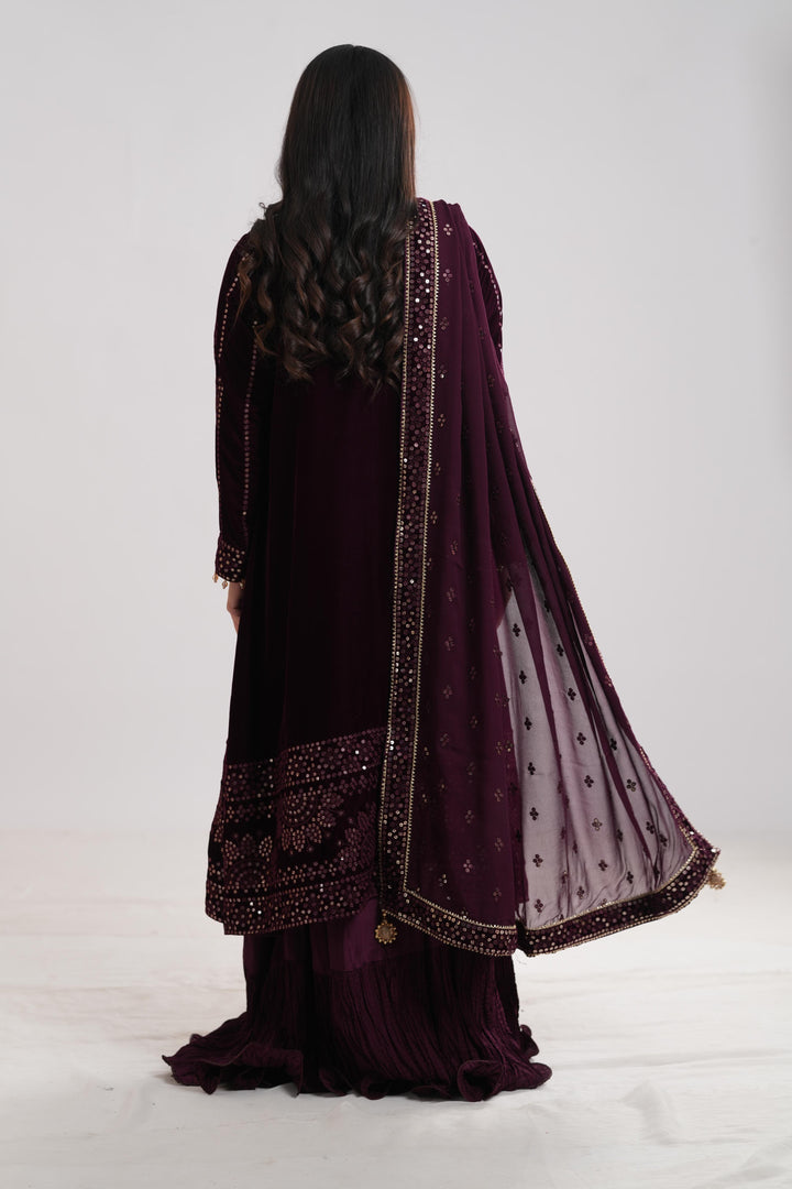 Design 1 - Jazmin Embroidered Formal Velvet Stitched